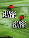 Boss Babe Earrings, a quirky, unique, statement party-wear earrings from our designer collection of earrings for women.